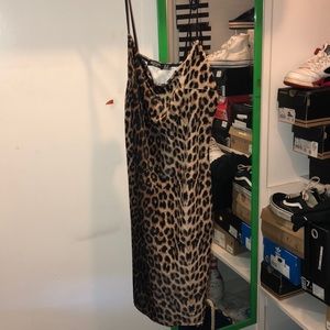 Leopard Print Velvet Dress